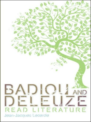 cover image of Badiou and Deleuze Read Literature